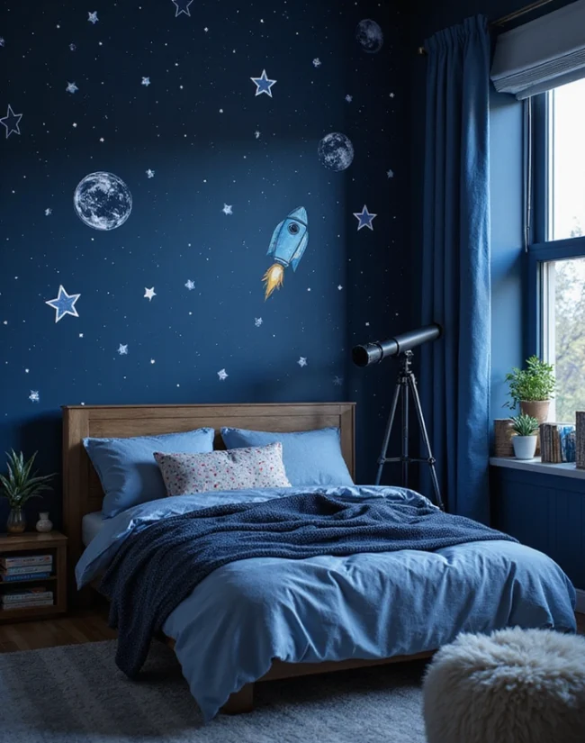 21-fun-kids-room-ideas-thatll-spark-your-childs-imagination-wait-for-10-3.-space-explorer-galaxy-theme